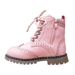 Ankle Length Leather Oxford-style Boot Dusky Pink Girl : Size 2.5